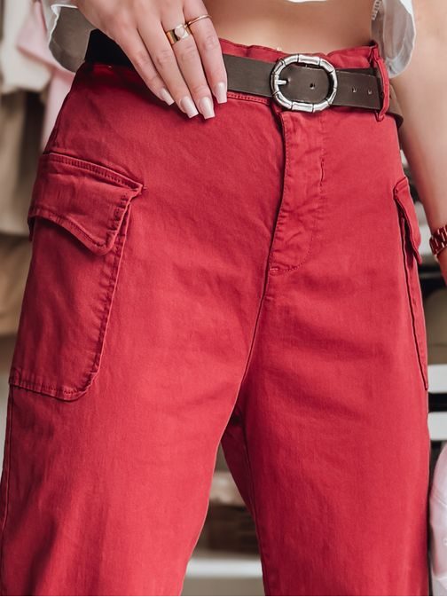 Dámské baggy kalhoty GOTRENDI burgundy