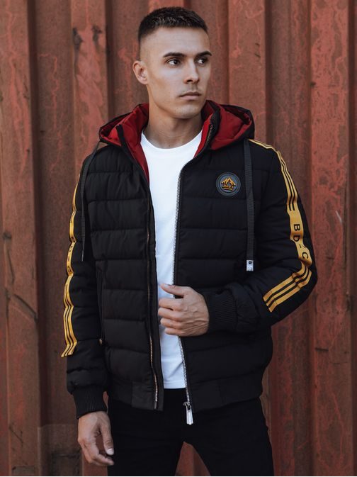 Prošívaná sportovní zimní pánská bunda