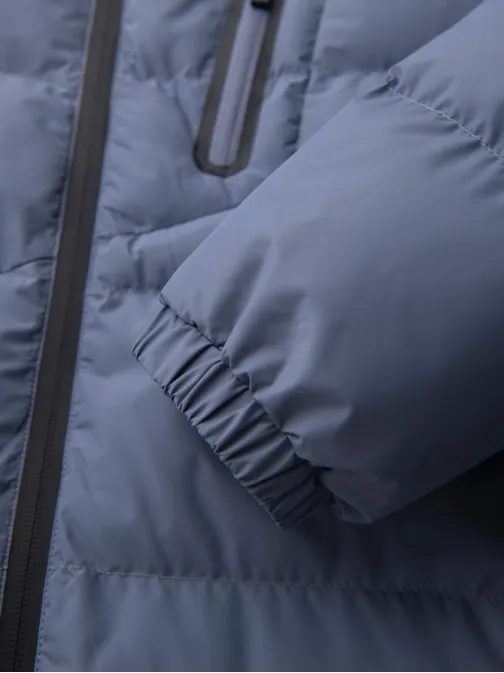 Teplá pánská bunda ve fialové barvě