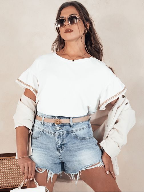 Stylové dámské modré riflové kraťasy Hotshort