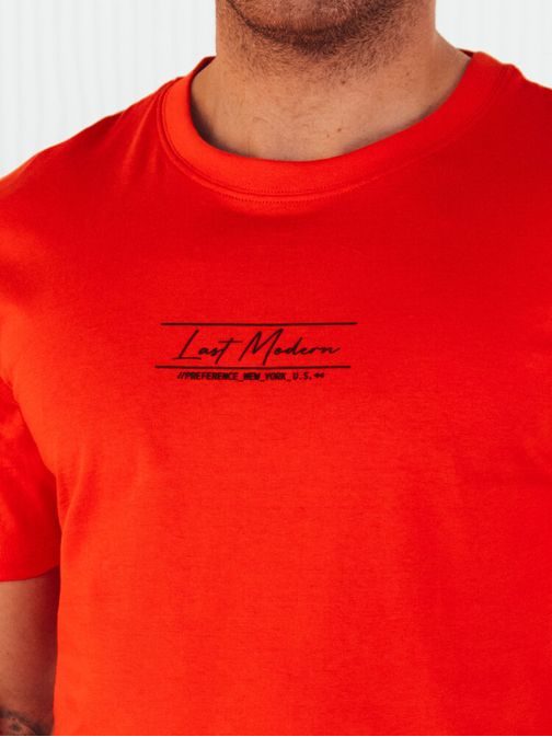 Jedinečné oranžové tričko s potiskem