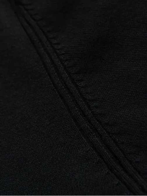 Moderní černý pánský svetr V2 SWZS-0124