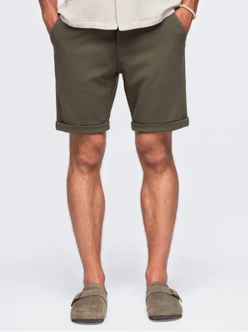 Elegantní olivové kraťasy V5 SRCS-0206