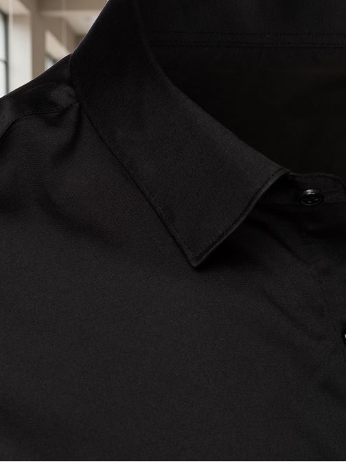 Základní černá pánská košile