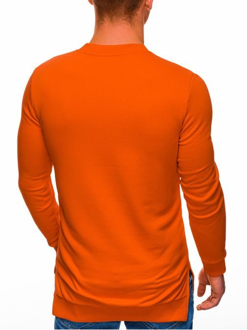 Trendová oranžová mikina B1296