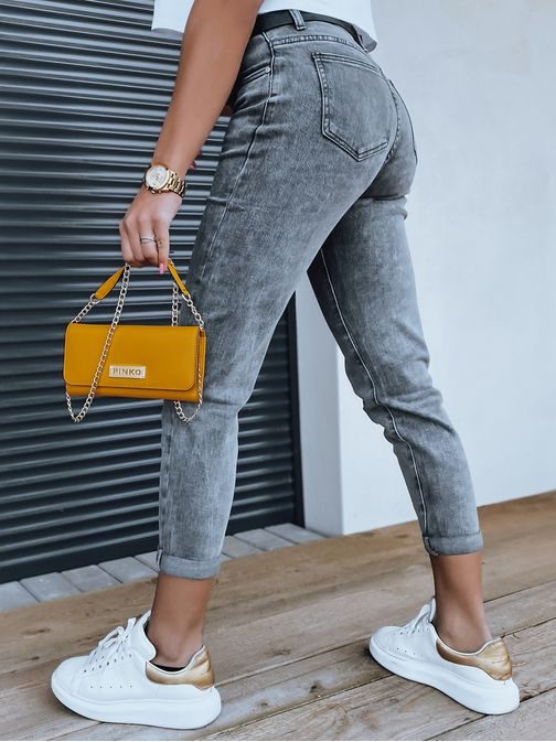 Trendové dámské šedé džíny Alia