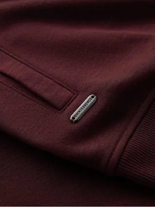 Zajímavá vínová bomber mikina V13 SSZP-0215