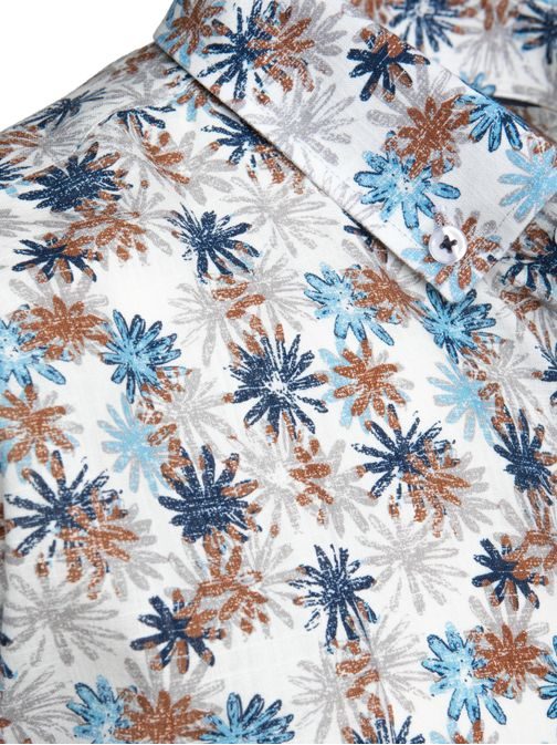 Zajímavá pánská košile s květinovým vzorem