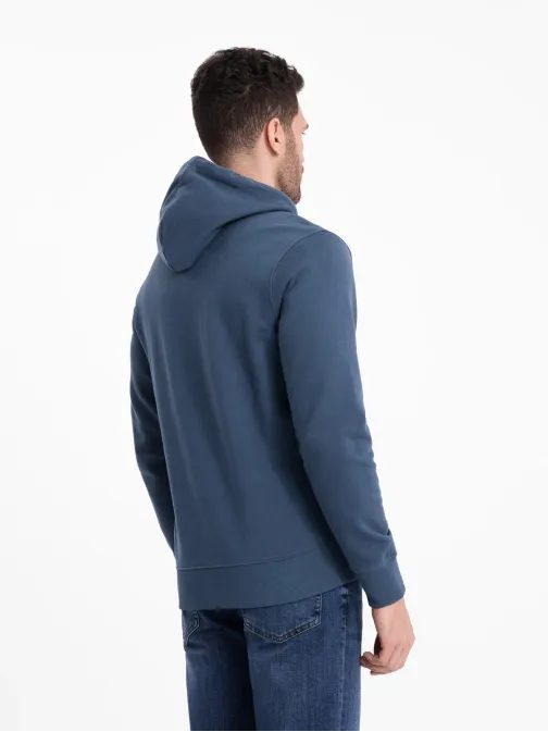 Základní tmavě modrá mikina na zip V4 SSBZ-0178