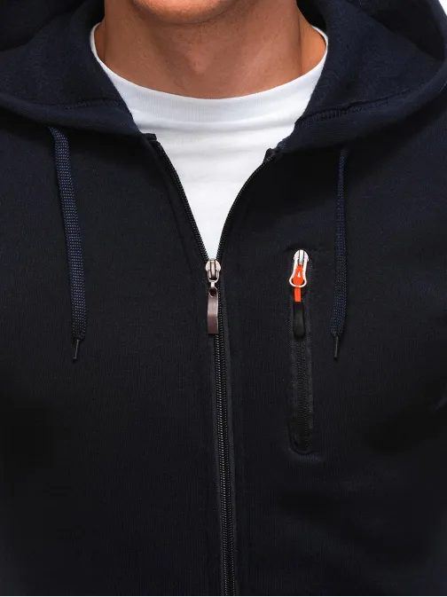 Pánská sportovní mikina modrá B1539