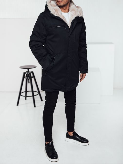 Modrá zimní pánská parka