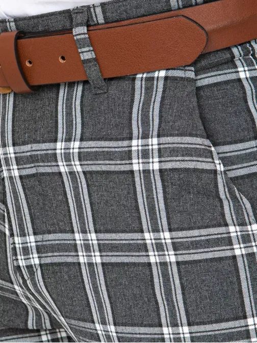 Trendy chinos kalhoty v tmavě šedé barvě