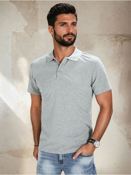 Světle šedá trendy polokošile