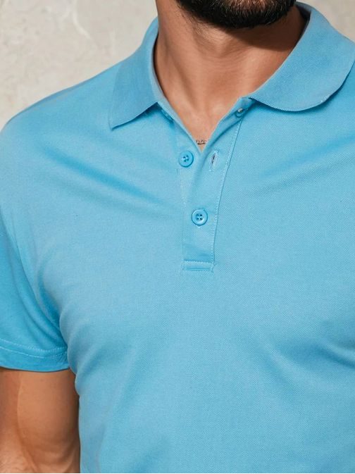 Trendy nebesky modrá polokošile