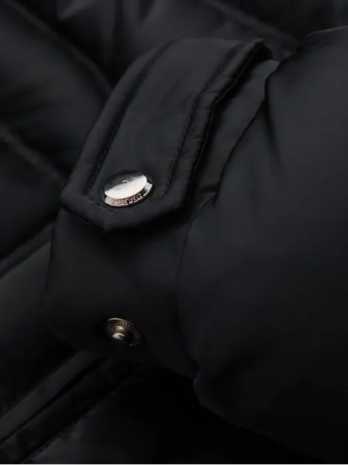 Atraktivní černá bunda bomber V1 JALP-0218