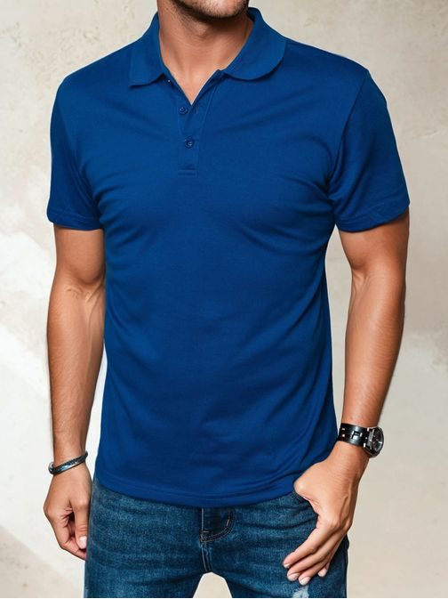 Trendy modrá polokošile