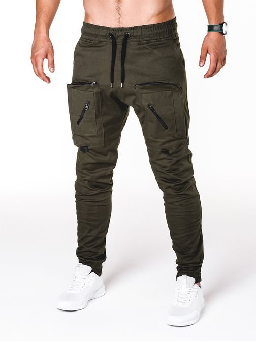 ORIGINÁLNÍ JOGGER KALHOTY KHAKI P705