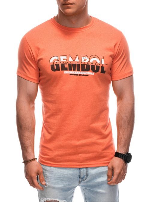 Oranžové tričko s potiskem Gembol S1921