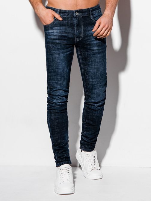 Trendové tmavě modré džíny P1013