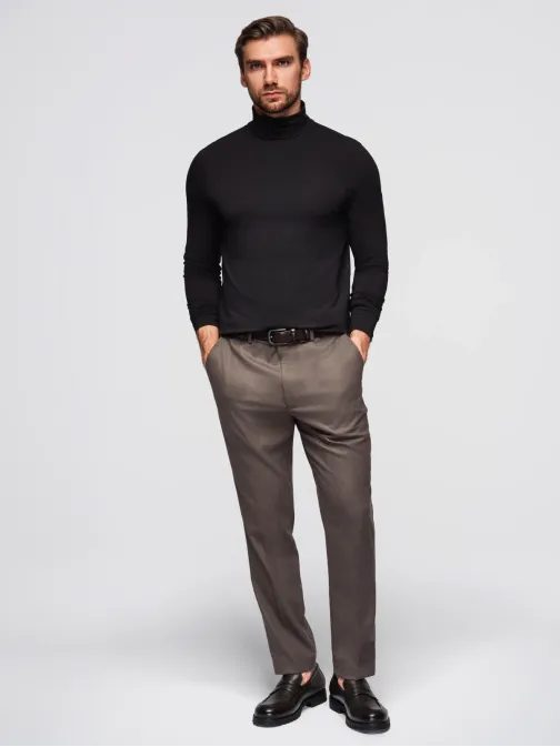 Moderní černý pánský rolák  V1 LSCL-0130