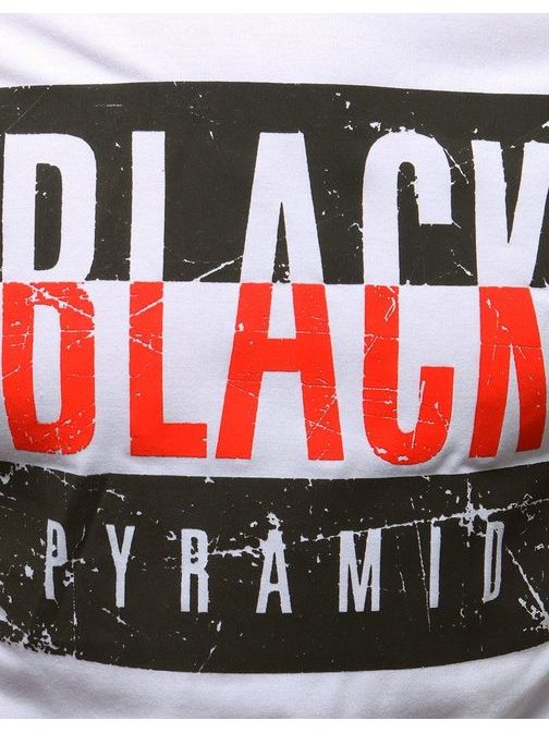 Atraktivní bílé tričko BLACK PYRAMID