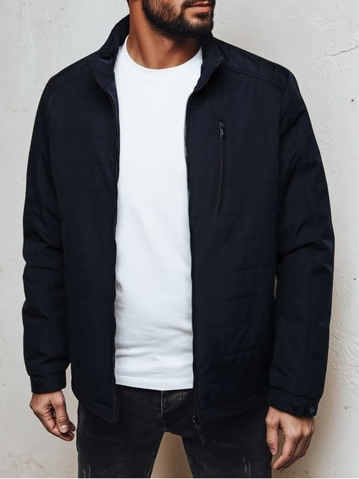 Přechodná granátová bunda bez kapuce s kapsou