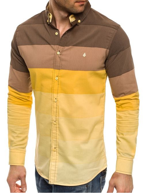 Originální žlutá pánská košile MADMEXT 0662