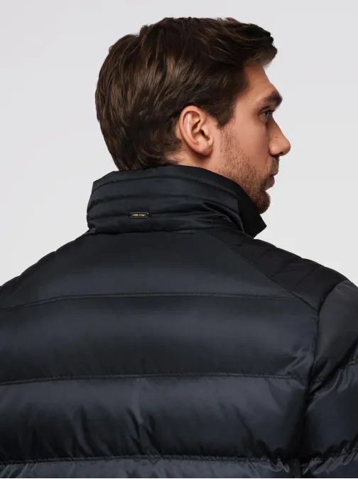 Atraktivní černá bunda bomber V1 JALP-0218