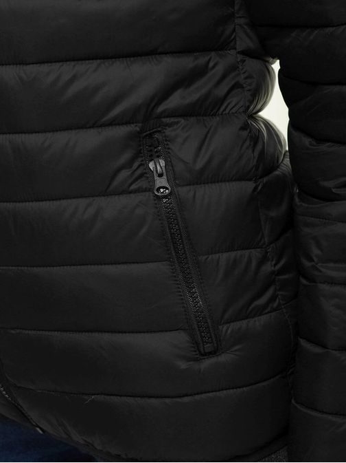 Trendová dámská bunda v černé barvě JS/M23036/392