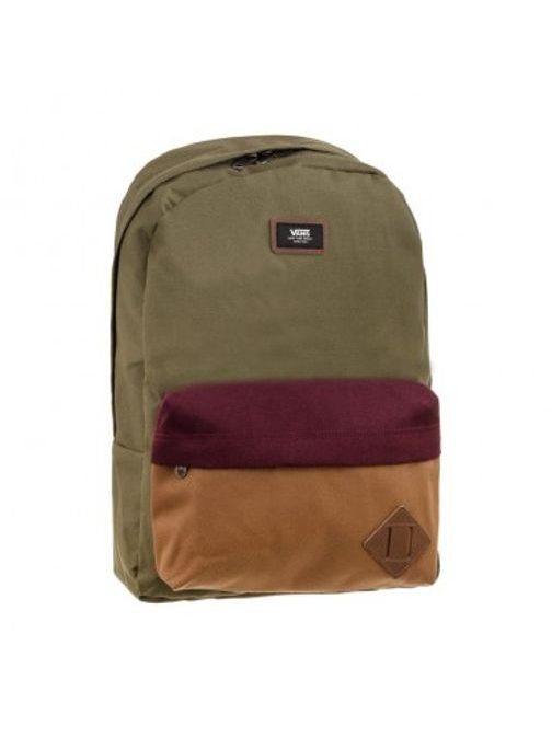 Khaki batoh MN OLD SKOOL II ZPĚT GRAPE LEAF COLORBLOCK