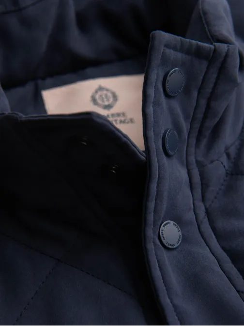 Trendy tmavě modrá pánská vesta V2 JAVJ-0277