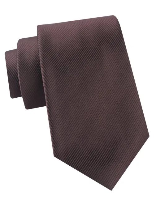 Hnědá elegantní pánská kravata