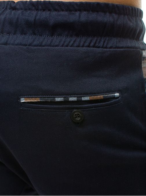 Tmavě modré pánské chino jogger kalhoty ATHLETIC 449