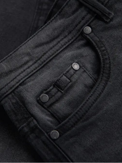 Klasické černé džínové šortky V4 SRDS-0171