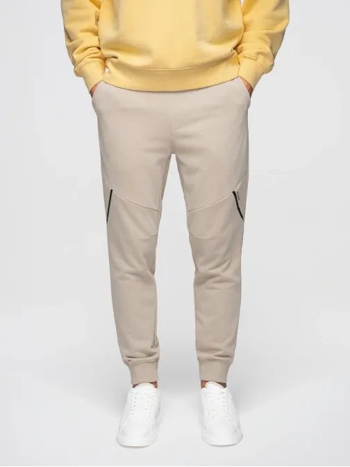 Jedinečné pánské béžové tepláky V3 PASK-0211