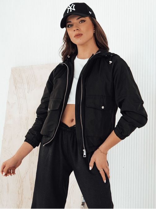 Moderní dámská černá bunda Belij