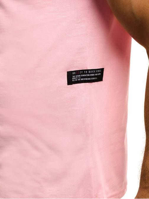 Klasické růžové tričko OZONEE B/181227