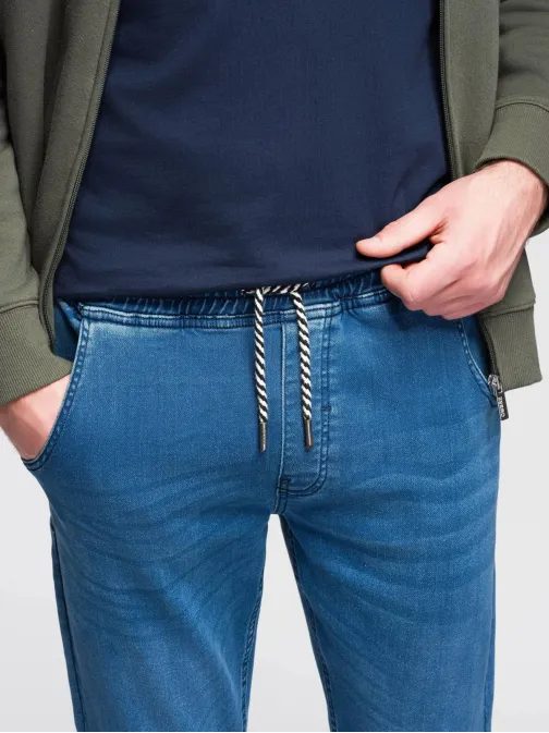 Pánské modré džínové tepláky V1 PADJ-0242