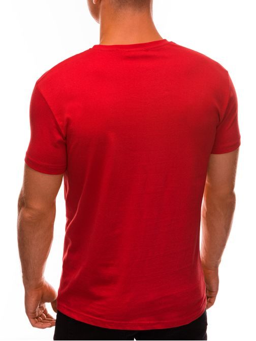 Moderní červené tričko Denim S1485