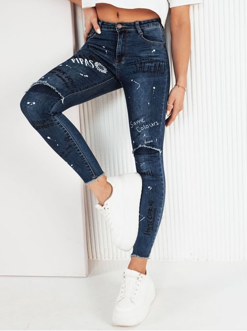 Neobvyklé dámské modré rifle Rogue