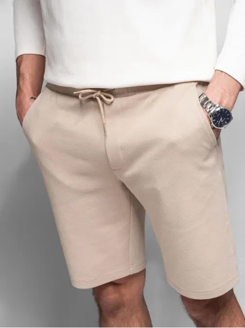 Béžové chinos šortky V2 SRCS-0168
