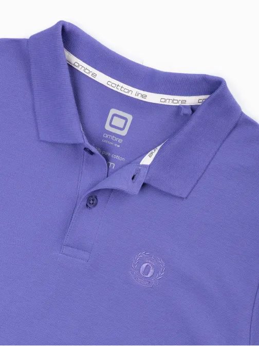 Jednoduchá fialová polokošile S1374