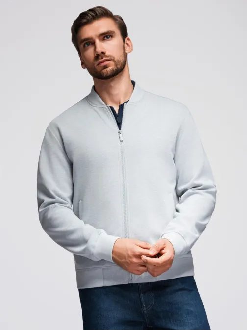 Šedá pánská bunda bomber V4 OM-JANP-0159