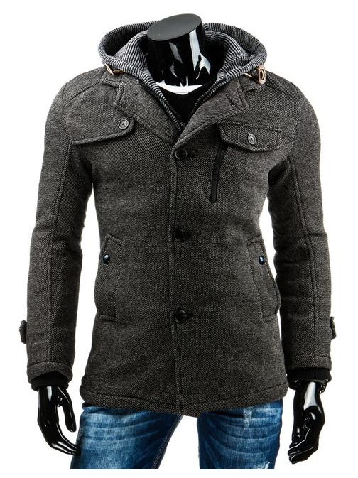 Zimní pánský kabát moderního designu