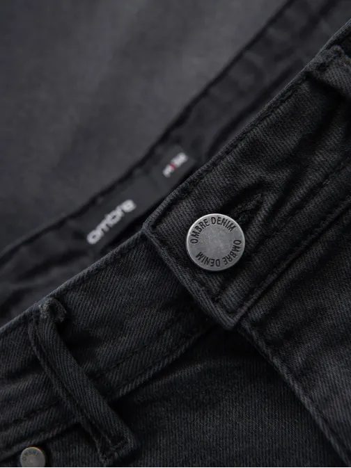 Klasické černé džínové šortky V4 SRDS-0171