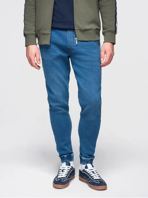 Pánské modré džínové tepláky V1 PADJ-0242