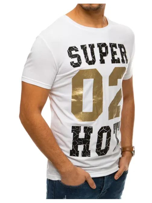 Trendové bílé tričko s nápisem