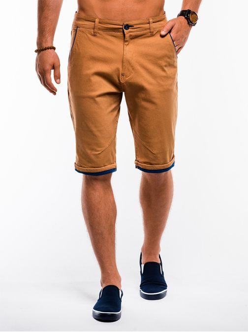 MODERNÍ HNĚDÉ CHINOS KRAŤASY W150