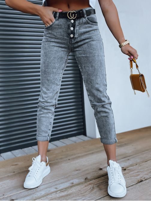 Trendové dámské šedé džíny Alia