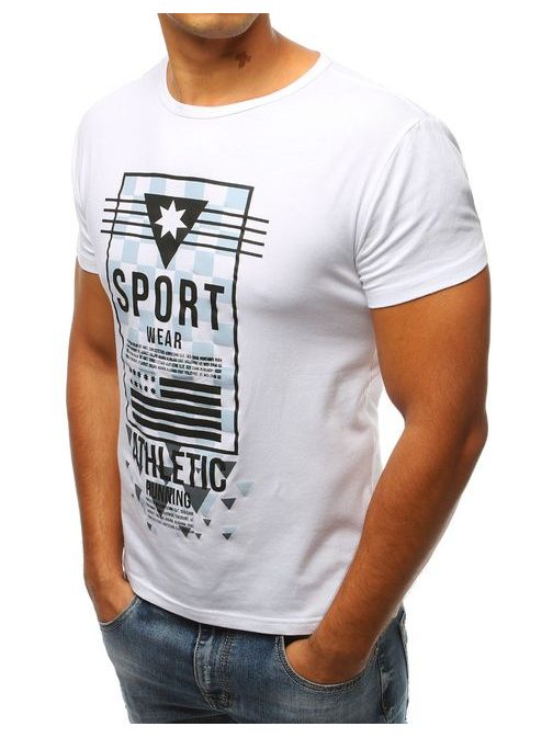 Bílé moderní tričko SPORT